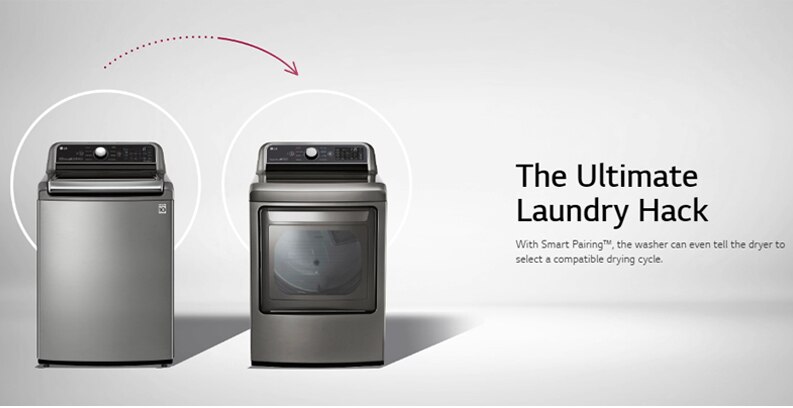 LG Electronics 27 in. 4.8 cu. ft. Mega Capacity Graphite Steel Top Load